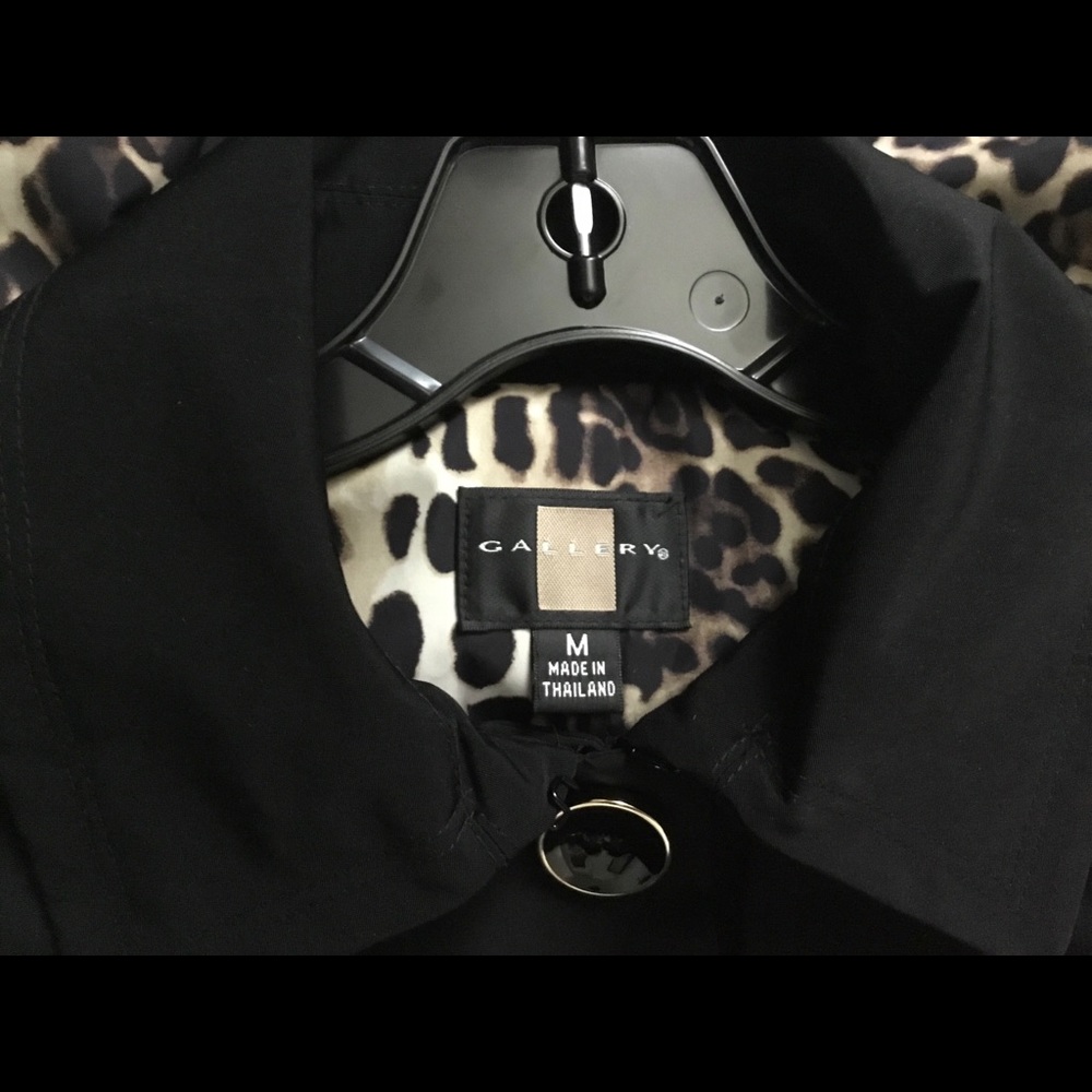 Gallery New York Women's Belted Trench Raincoat M - Picture 6 of 9